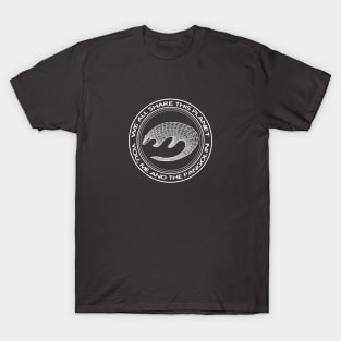 Pangolin - We All Share This Planet - on dark colors T-Shirt